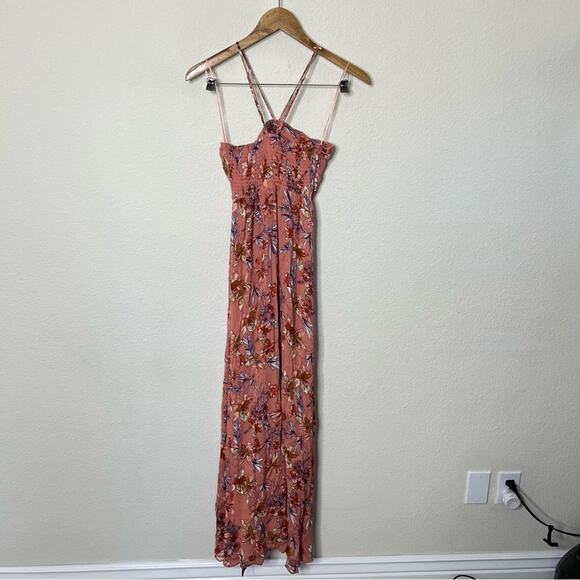 Free People Intimately Free One Step Ahead Maxi Slip / Sunset Combo Womens XS - Picture 10 of 11